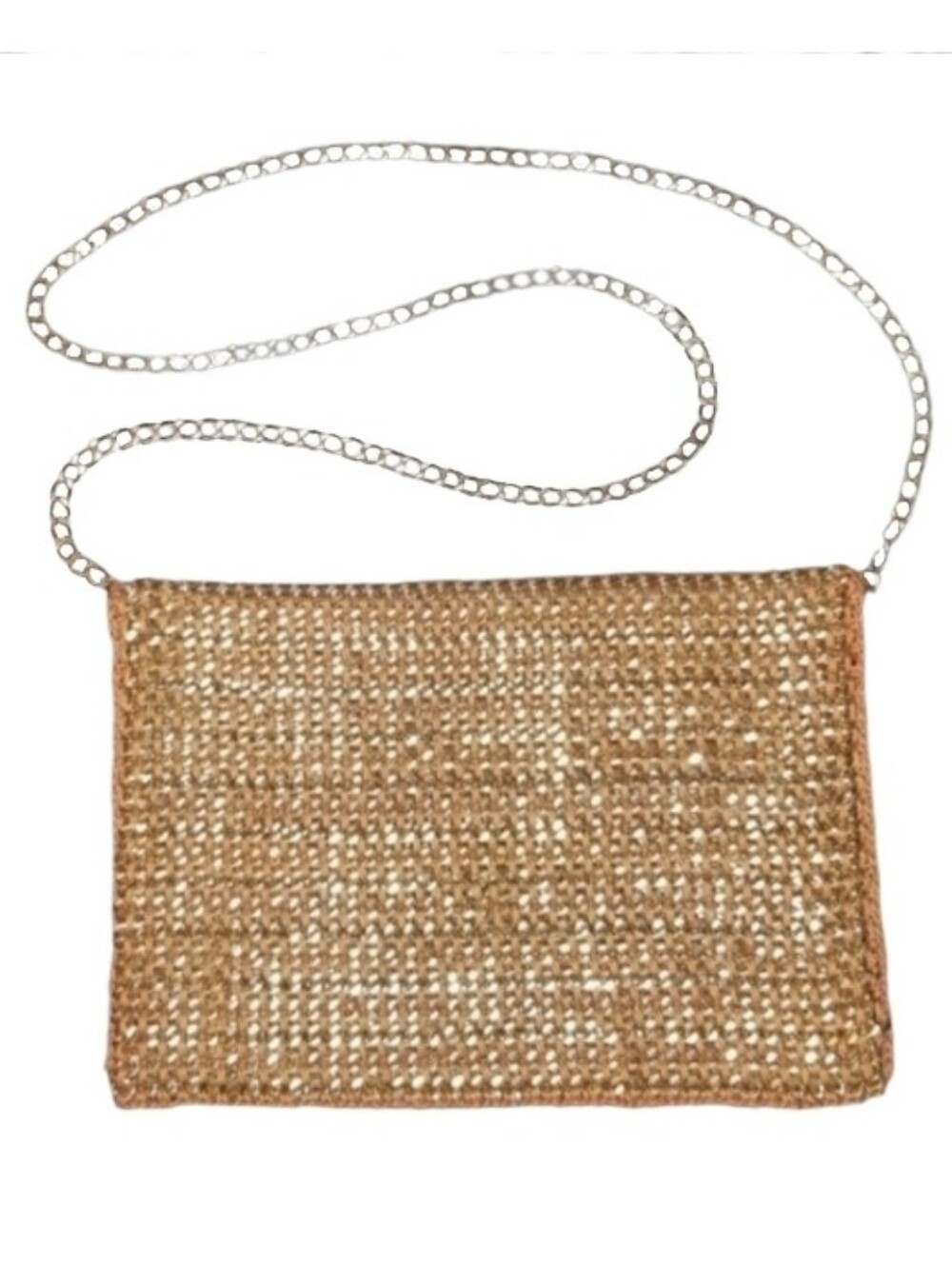 Clutch Chain and Cord Woven Crossbody Gold Tone - Picture 15 of 16